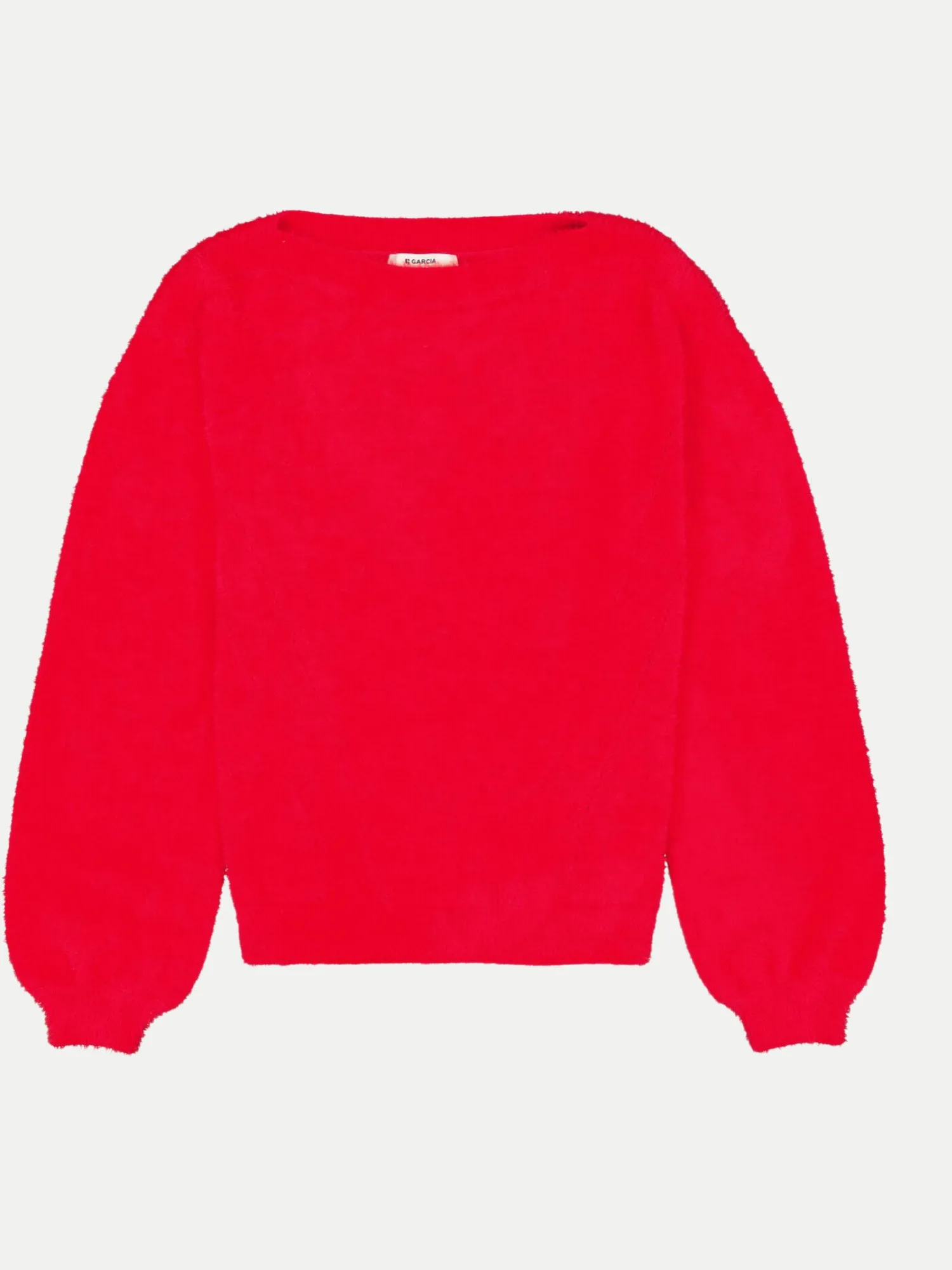Pullover mit eingestricktem Muster Rot L - Garcia - FashionsVida