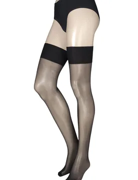 Pair Black 24/7 15 Denier Stocking Ladies Medium - - Black - Size: Medium - Charnos - FashionsVida