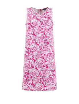 Weird Fish Adenea Printed Jersey Shift Dress Size 20 - holiday-shop holiday-shop womens-summer-shop new-arrivals women women all-womens women dresses - Raspberry - FashionsVida