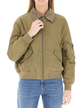 Bomber imbottito con zip VERDE OLIVA 44 - Pennyblack - FashionsVida