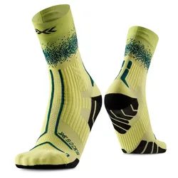 Trailrun Terraskin Perform Crew Socks Electric Energy / Dark Green UK 3-5 Men,Women