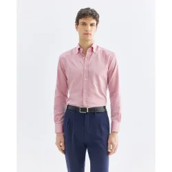 Camisa de hombre casual manga larga lisa