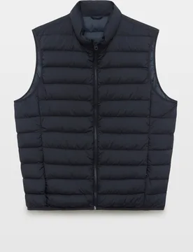Chaleco ligero de hombre con poliéster reciclado y pluma natural - Emidio Tucci - FashionsVida