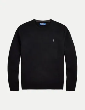 Polo Strickpullover aus Merinowolle Schwarz S - Ralph Lauren - FashionsVida