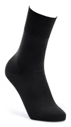 Cotton‑rich Softhold® Mid‑weight Seam‑free Socks - Black - Size: M