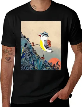 Mountain hiker bird at sunrise T-Shirt Quick Dry Sports Short Sleeve Tee T-Shirt - Aliexpress - FashionsVida