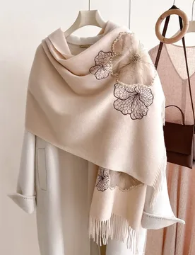 Organza beaded real fur scarf birthday gift cape shawl paired with a women's winter - Aliexpress - FashionsVida
