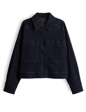 Sobrecamisa HOLLINS azul oscuro 40 - Opus - FashionsVida