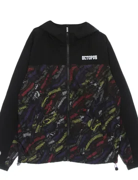 Giacca a Vento Uomo Deco Hood Jacket Black - Octopus - FashionsVida