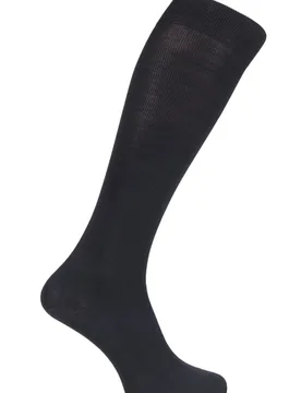 Pair Black Ultra Energising Cotton Compression Socks Men's 5.5-6.5 Mens (36-40cm Calf Width) - - Black - Size: 5.5-6.5 Mens 36-40cm Calf Width - Falke - FashionsVida
