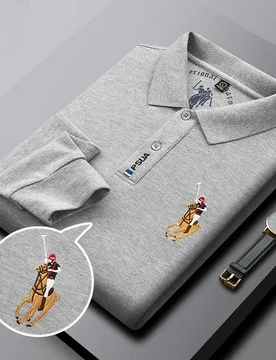 Autumn and Winter Collar Men's Long Sleeved T-shirt Casual Fashion High-end Embroidery Men's Business Polo Shirt - Aliexpress - FashionsVida