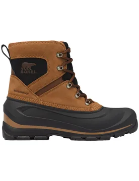 Warme, wasserfeste, steigende Schuhe Buxton Lace Boot WP Delta Black für Herren aus Leder Größe 42,5 Braun - Sorel - FashionsVida
