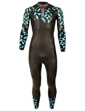 Catalyst Long Sleeve Neoprene Wetsuit Black/Blue M Men - HUUB - FashionsVida