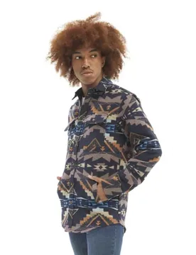 Chemise à Manches Longues Goleta Navy Aztec M - Hydroponic - FashionsVida
