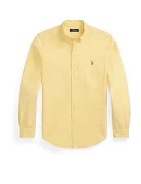 POLO Hemd Custom Fit gelb L Herren - Ralph Lauren - FashionsVida