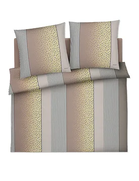 Joop Ropa de cama de satén LEO 2x 70x90cm / 200x200cm Vainilla crema - Joop! - FashionsVida