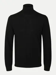 Strickpullover aus Merinowolle Schwarz M