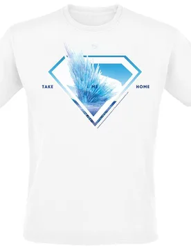 DC Comics T-Shirt - 2025 - Logo Svalbard Take Me Home - S bis 3XL - für Männer - Größe S - weiß - EMP exklusives Merchandise! - Männer - male - Superman - FashionsVida