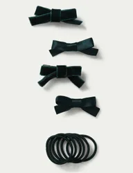 Back To School Green Bow Multipack Green Female