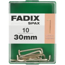 Alcayata Acero Cuadrada 30 mm - Caja 10 Uds