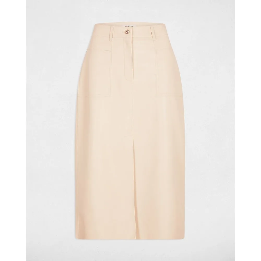 Falda larga corte lápiz ajustada - Morgan - FashionsVida