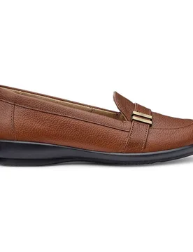 Women's Wide Fit 'Clay' Loafers in Tan Size: 7.5 - Tan - Size: 7.5 - Hotter - FashionsVida