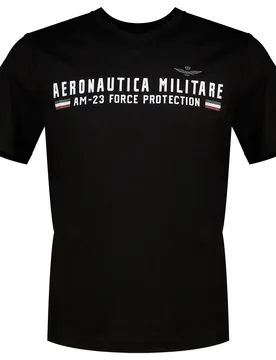 T-shirt à Manches Courtes 261ts1942uj00538 Jet Black L - Aeronautica Militare - FashionsVida