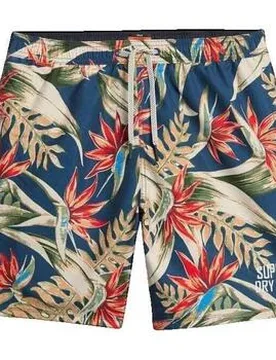 Shorts Short De Bain À Imprimé Hawaïen Multicolore Eu S Male - Superdry - FashionsVida