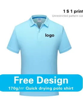 Mens Fast Drying Sports Polo with Personalized Logo, Short Sleeved Shirt with Polo Neck, Running, Fitness, Mens Top Homemade 3XL - Aliexpress - FashionsVida