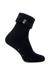 Mens Plain Thermal Turnover Bed Socks - - Size: 6-8