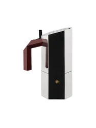 Caffettiera MENHIR 6 Tazze Acciaio Inox argento