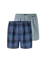 Boxershorts 2er Pkg sortiert 10 blau XXL