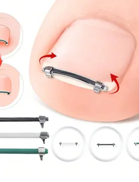 Pieza Herramienta de corrección de uñas encarnadas de acero inoxidable de alta gama y sin dolor, adecuada para el cuidado diario de los pies de homb - Shein - FashionsVida