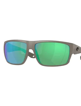 Fly Line Mirrored Polarized Sunglasses Matte Olive Shale Green Mirror 580G/CAT3 Men - Costa - FashionsVida
