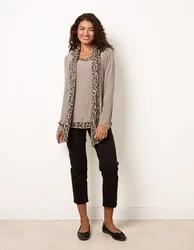 Scarf Leopard 3 in 1 Top - ONE / BEIGE - female