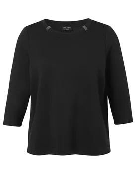 Sweatshirt Rundhals 3/4 Arm female - 46 - FashionsVida