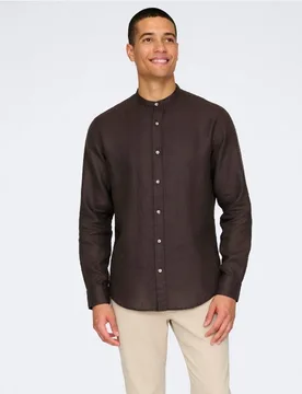 Only & Sons - Camisa de lino de hombre - Only & Sons - FashionsVida