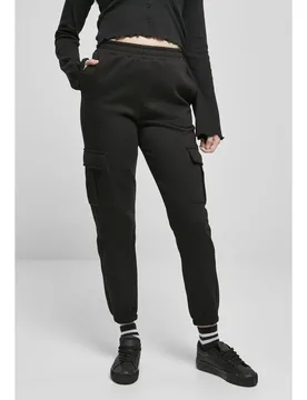 Pantaloni High Waist Cargo Black S - Urban classics - FashionsVida