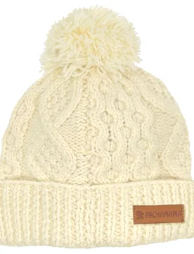 Enniskerry Merino Beanie - Cream - Pachamama - FashionsVida