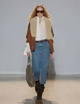Leather Aged Relaxed Shawl Collar Jacket Brown female - Per Una - FashionsVida