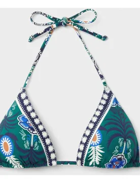 Top bikini triangular sin aro y foam extraíble - Gisela - FashionsVida