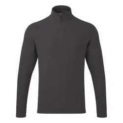 Mens Unisex Adult Recyclight Quarter Zip Fleece Top (Dark Grey) - Size Small