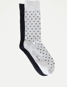 Pack de dos calcetines estampados - Gant - FashionsVida