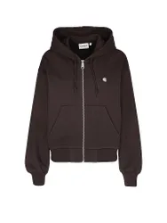 Sweatjacke CASEY dunkelrot S Damen