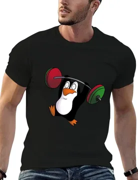 Penguin weightlifting T-Shirt Work Utility Short Sleeve Shirt - Aliexpress - FashionsVida
