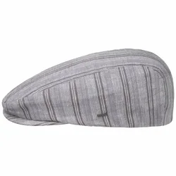Fleet Stripes Flat Cap by - grey - Size: S (54-55 cm)