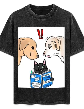 How to Train Your Dog T-Shirt Casual Loose Fit Short Sleeve T-Shirt - Aliexpress - FashionsVida