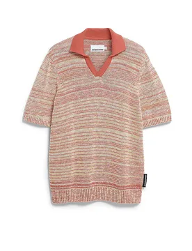 Poloshirt rot M Herren - Armedangels - FashionsVida