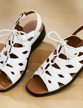 Pagen Sandalette "Dana" weiß - 3Pagen - FashionsVida