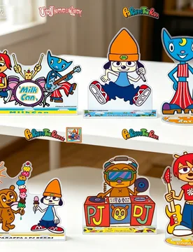 Game PaRappa the Rapper PaRappa PJ Berri Crylic Stand Model Plate Keychains Desktop Ornament Gifts For Friends - Aliexpress - FashionsVida